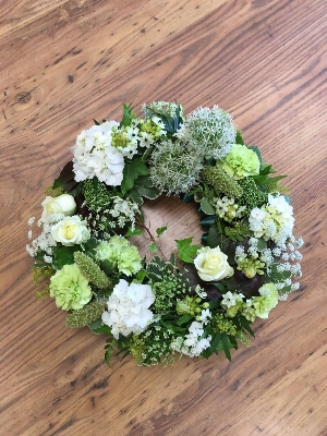 white wreath