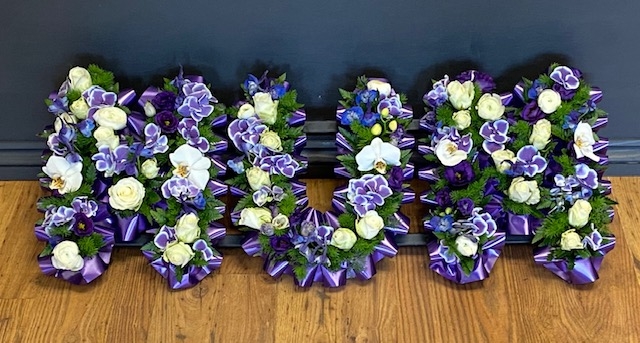 Mixed floral lettering
