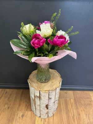 mixed peony vase