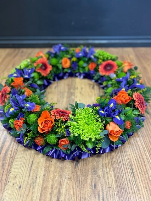 xl wreath mixed floral