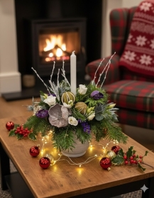 Frosty morning arrangement