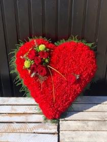 Based carnation heart