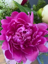 mixed peony vase