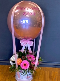 New baby Hot air balloon arrangement