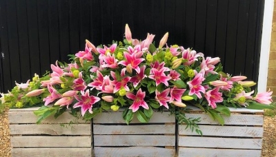 Pink Oriental Lily Spray