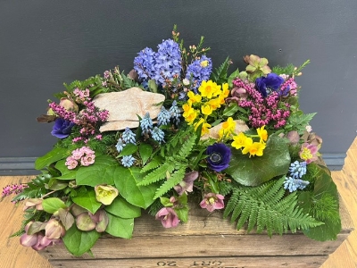 seasonal woodland pillow