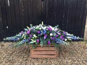 Blue and Mauve Country Spray
