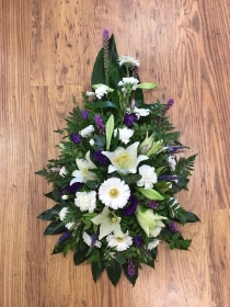 Purple & White Classic Single Ended Spray