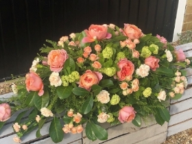 Luxury Garden Rose Casket Spray