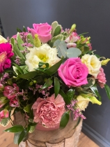 Florist Choice pink Hatbox