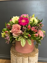 Florist Choice pink Hatbox